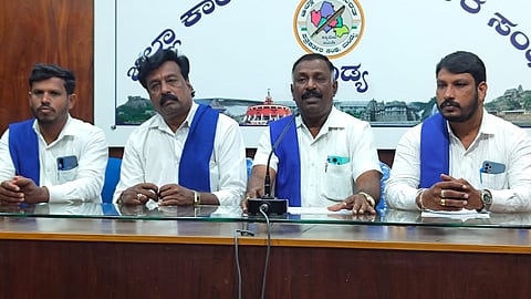 Dalit Sangharsh Samiti press conference Mandya