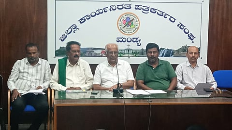District Volleyball Association Press Conference Mandya