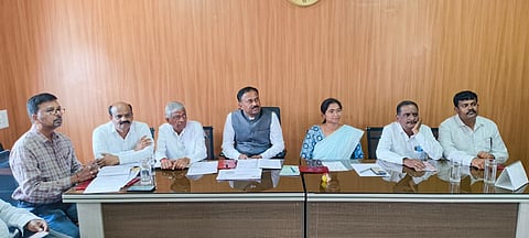 District level progress review meeting Mandya