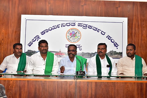 Farmers Association press conference Mandya