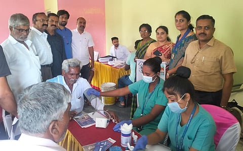 Health checkup camp at Hebbakawadi Mandya