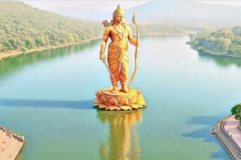 Lord Rama Statue At Vontimitta