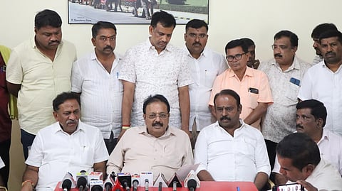 Minister N. Chaluvarayaswamy press conference Mandya