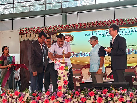Orientation program for students at PES College Mandya