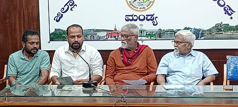 Press conference on Bhagatsingh birthday Mandya
