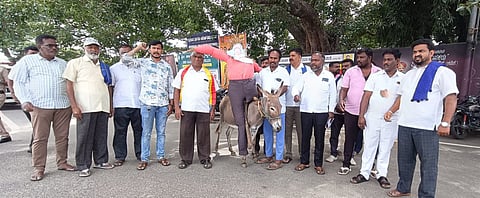 Protest by Dalit organizations Mandya