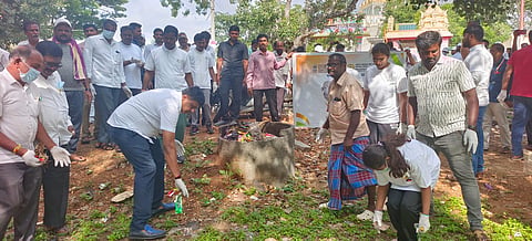 Shramadana at Kommerahalli Hill Mandya