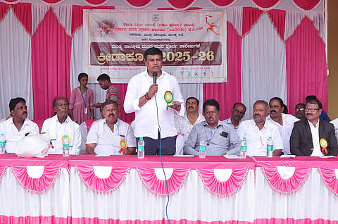Sports event in Basaralu village Mandya