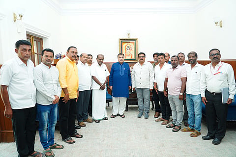 Srirangapatna Farmers Press Conference Mandya