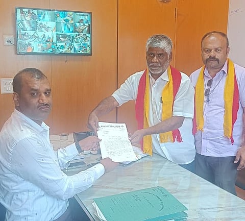 Submission of appeal to Sub Divisional Officer Shivamurthy Mandya