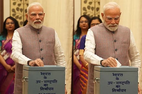 Vice President Election  modi voting