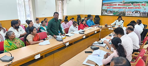 Working residents grievance meeting Mandya