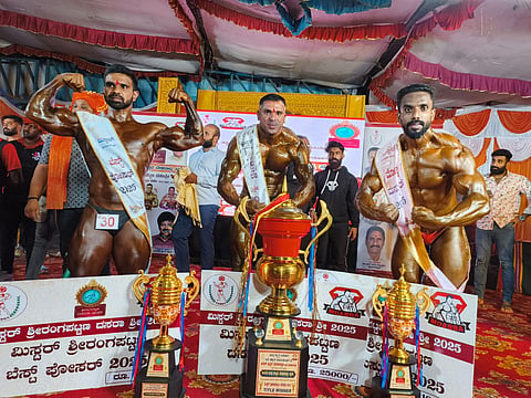 Wrestling tournament as part of Dussehra Mandya