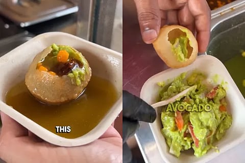 avocado pani puri