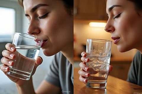 drinking water