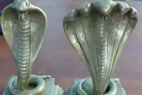 Snake idols