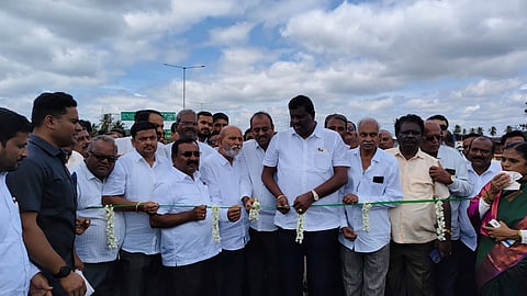 district koppal mp rajashekhar itnal over bridge innaugration