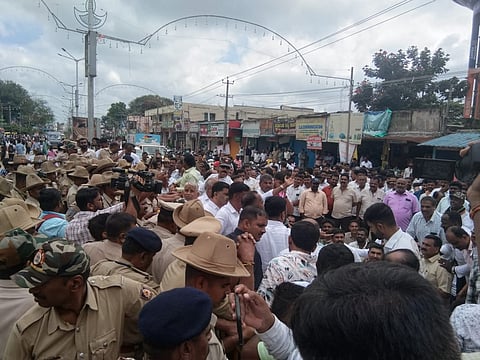 ಎಚ್‌ಡಿಕೆಗೆ ಅಗೌರವ ಖಂಡಿಸಿ ಜೆಡಿಎಸ್ ಪ್ರತಿಭಟನೆ