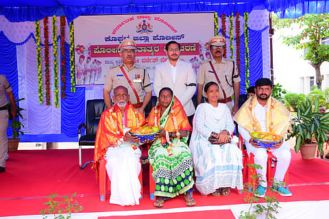district koppal police day celebration zp ceo varneeth negi