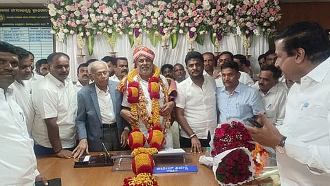 ಹುಡಾ ಅಧ್ಯಕ್ಷ ಶಿವಪ್ಪ ಅಧಿಕಾರ ಸ್ವೀಕಾರ