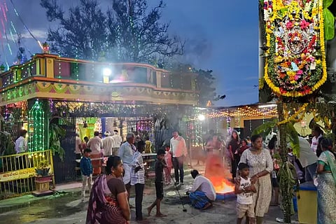 Bhasma ceremony at Rattihalli Mahalakshmi Temple
