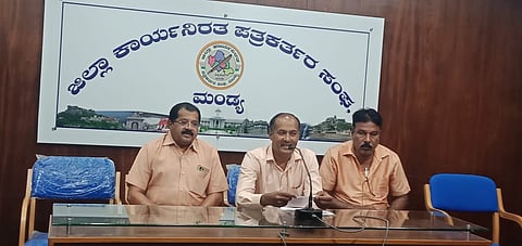Book launch press conference Mandya