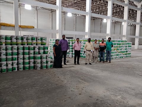 Illegal fertilizer stockpile seized Mandya