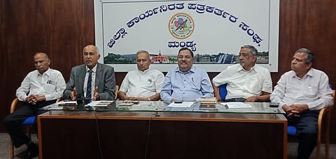 Krishik Sarvodaya Trust press conference Mandya