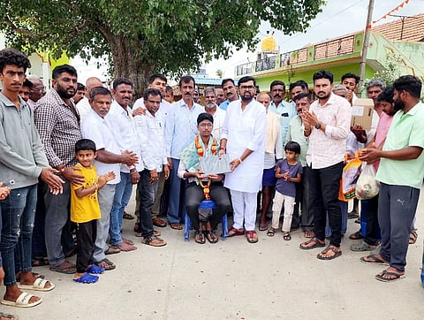 Laptop distributed to medical student Mandya