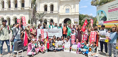 Murder of a girl in Mysore AIDSSO protests