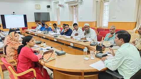 Quarterly progress review meeting Mandya