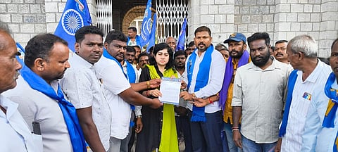 Republic Party of India protest Mandya