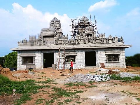 Rmgm-Ph-01-Sanganabasavanadoddi Gramayana Story New Temple Photo - 12-10-2025