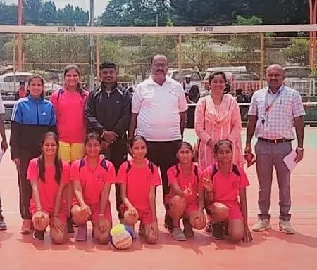 Selected for the district level in volleyball