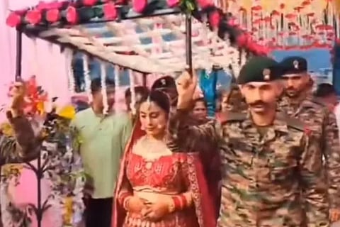 Soldiers Fulfil Role Of Brother