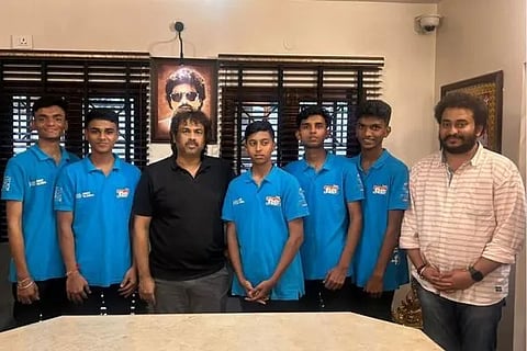 Malleshwaram Govt school students with madhu Bangarappa