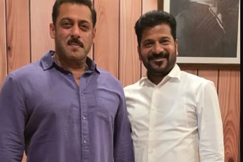 Telangana CM Revanth Reddy meets Salman Khan