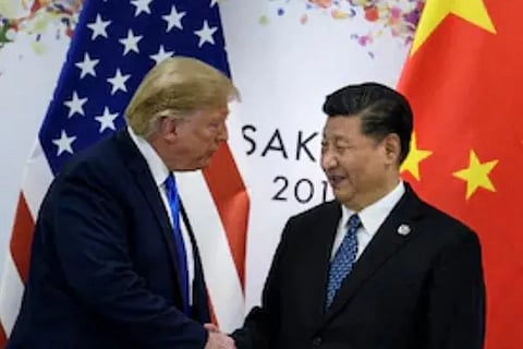Donald Trump and Xi Jinping