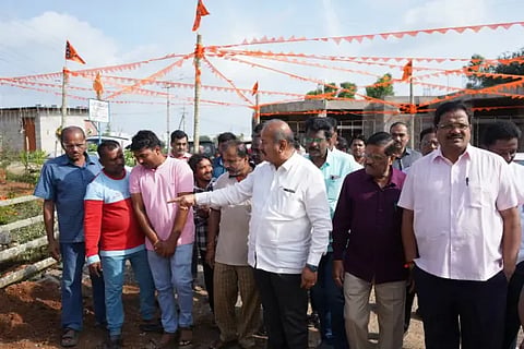 mla channabasappa visit raagigudda