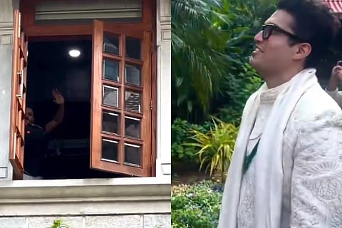 Rohit Sharma dances at a fan's wedding photoshoot