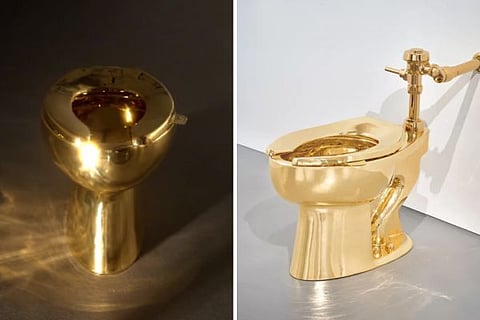 gold toilet
