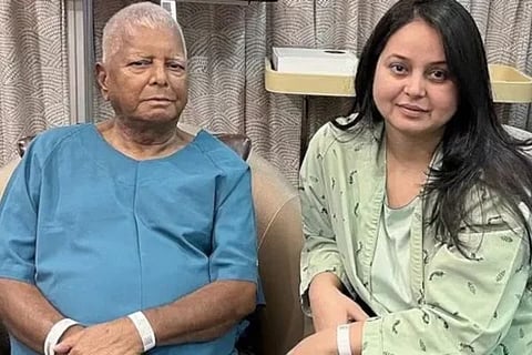 Rohini Acharya | ಲಾಲು ಯಾದವ್​ ಮತ್ತು ಪುತ್ರಿ ರೋಹಿಣಿ ಆಚಾರ್ಯ (ಸಂಗ್ರಹ ಚಿತ್ರ)