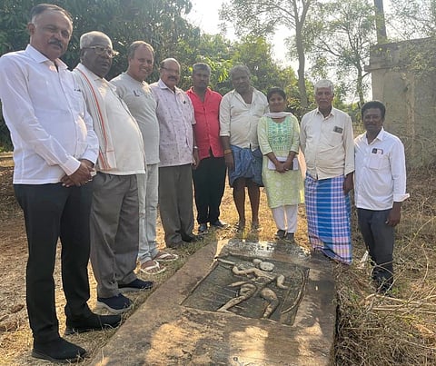 Heroic stone inscribed with Ganga era discovered