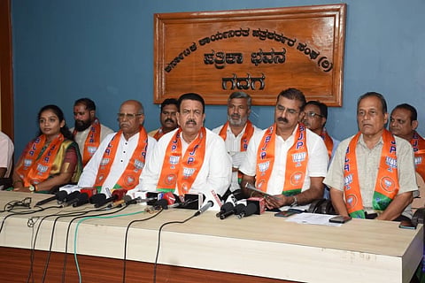 Gadag C C Patil pressmeet