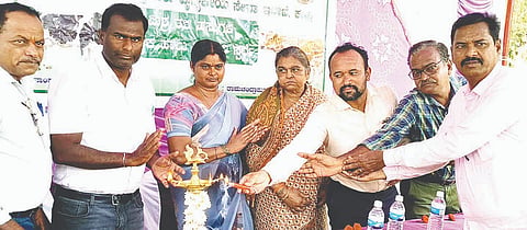 ರಾಮಚಂದ್ರಾಪುರ ಕ್ಯಾಂಪ್‌ನಲ್ಲಿ ಮಿಶ್ರ ತಳಿ ಹಸುಗಳ ಹಾಲು ಕರೆಯುವ ಸ್ಪರ್ಧೆ ಕಾರ್ಯಕ್ರಮಕ್ಕೆ ಮೆಟ್ರಿ ಪಶು ವೈದ್ಯಾಧಿಕಾರಿ ಪ್ರದೀಪ್ ಕುಮಾರ್ ಚಾಲನೆ ನೀಡಿದರು.