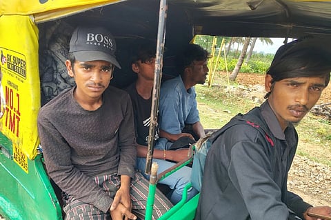 ಗುಂಡ್ಲುಪೇಟೆ ತಾಲೂಕಿನ ಗೋಪಾಲಪುರ ಗ್ರಾಮದಲ್ಲಿ ಕೇಬಲ್ ಕದಿಯಲು ಬಂದಿದ್ದ ಆರೋಪಿಗಳು.