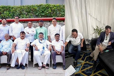 D K Shivakumar | ಒಡಿಸ್ಸಾ ಶಾಸಕರೊಂದಿಗೆ ಉಪಮುಖ್ಯಮಂತ್ರಿ ಡಿ.ಕೆ. ಶಿವಕುಮಾರ್ | ಶಾಸಕರನ್ನು ಖರೀದಿ ಮಾಡಲು ಬಂದಿದ್ದ ಇಬ್ಬರು ವ್ಯಕ್ತಿಗಳು