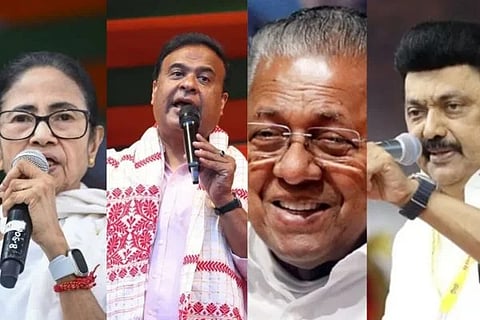 Matrize-IANS | ಬಂಗಾಳ, ಅಸ್ಸಾಂ, ಕೇರಳದಲ್ಲಿ ಆಡಳಿತಾರೂಢರಿಗೇ ಜೈ...ತಮಿಳುನಾಡಿನಲ್ಲಿ ಬಿಗ್​ ಟ್ವಿಸ್ಟ್