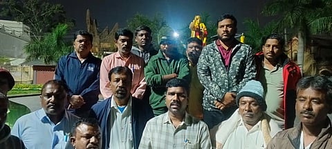 ಅಂಬೇಡ್ಕರ್​ ಪ್ರತಿಮೆಗೆ ಮಾಲಾರ್ಪಣೆ  Ambedkar