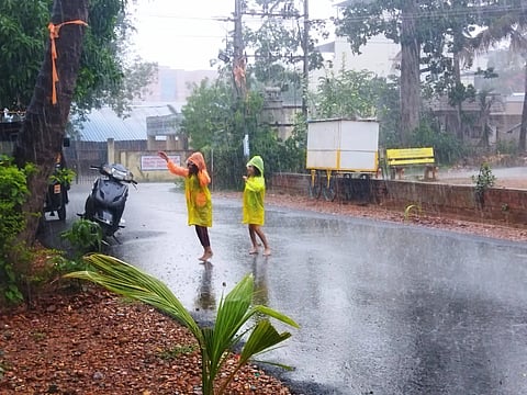 Haveri, Rain, Effect, Children Dance,